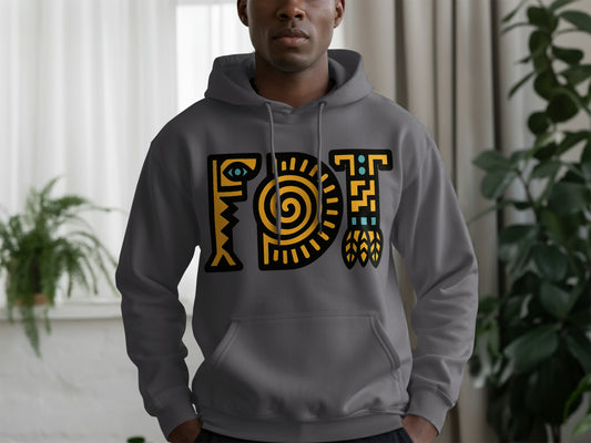 Vibrant Artistic Men's Graphic Hoodie product type