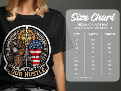 Borders Can't Stop Our Hustle unisex jersey product