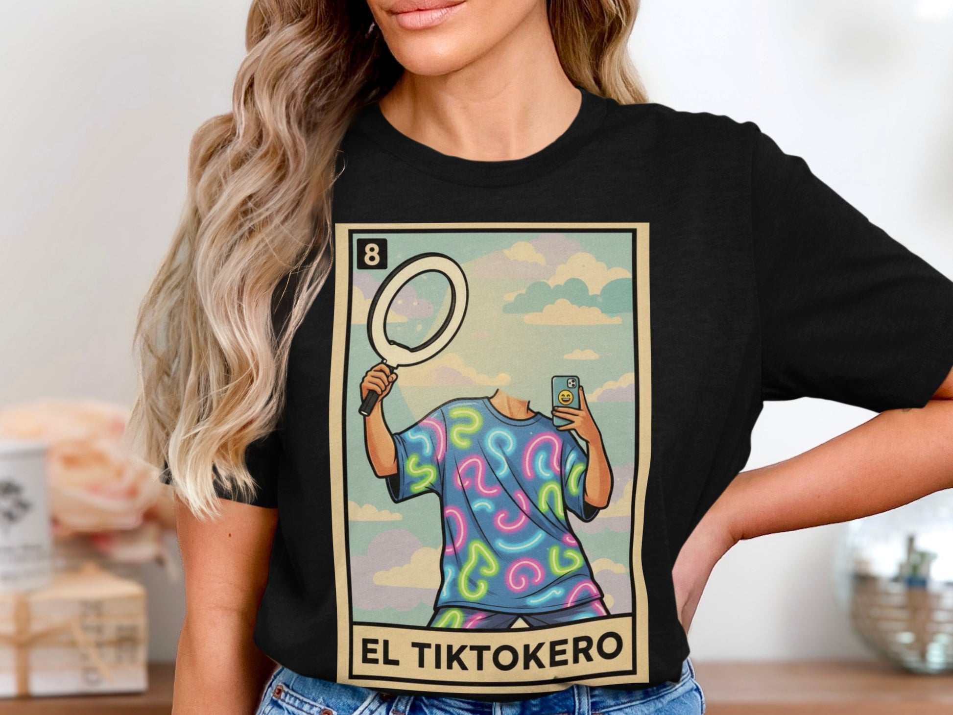 El TikTokero Graphic T-Shirt with Fun Design product type