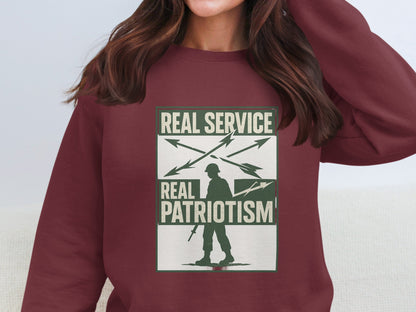 Real Service Real Patriotism Graphic Sweatshirt product type