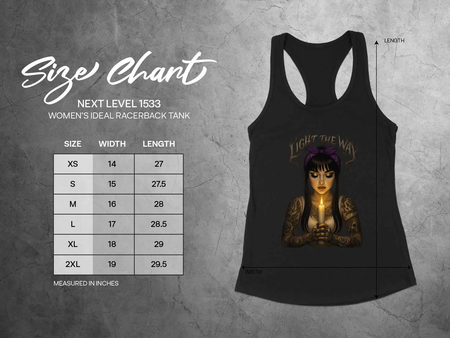 Light the Way Graphic Women's Racerback Tank