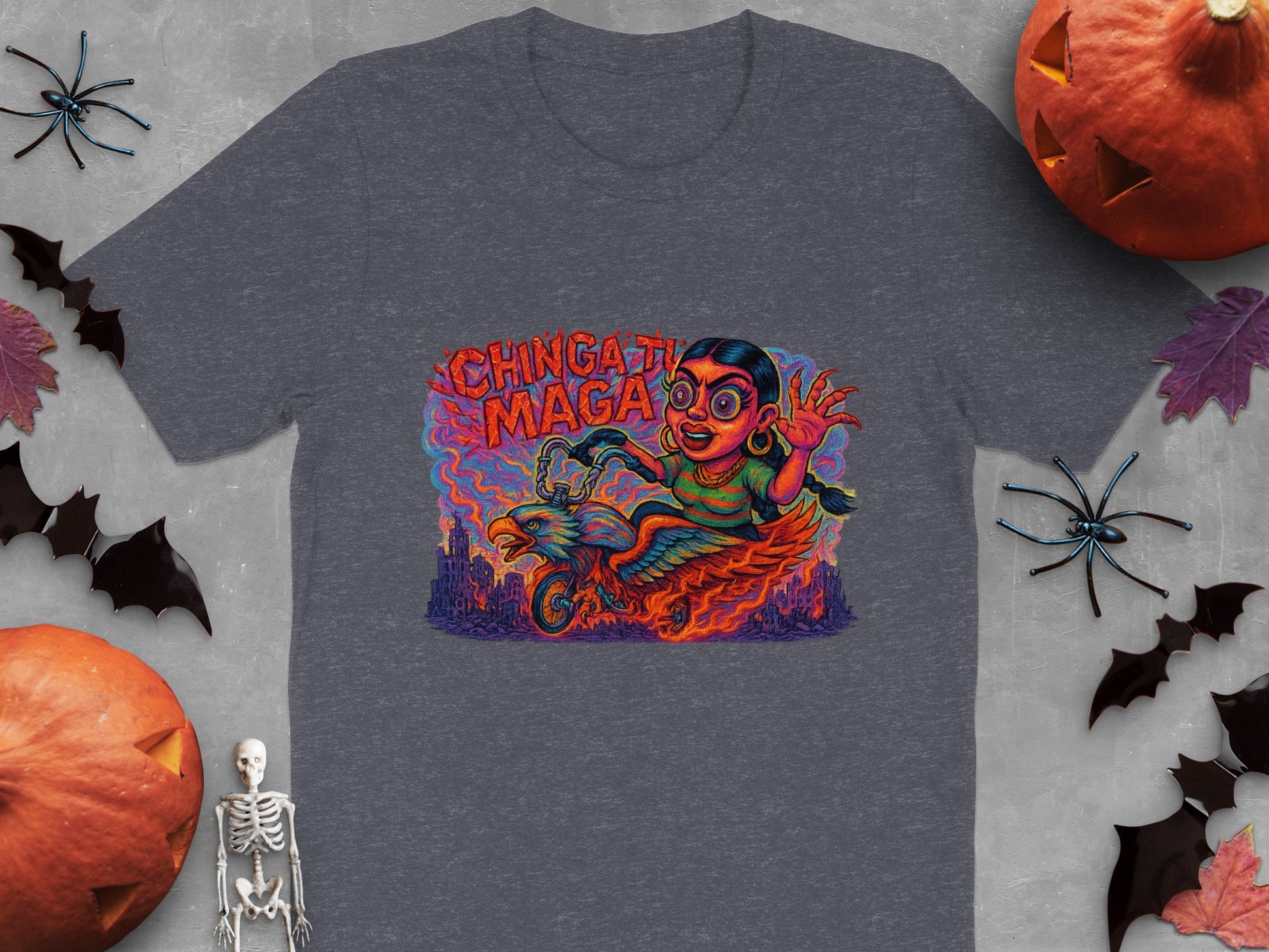 Chingata Maga Graphic Art Halloween T-Shirt product type