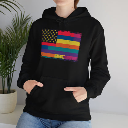 pride hoodie Pride & Patriotism Hoodie | Unisex Heavy Blend™ Sweatshirt