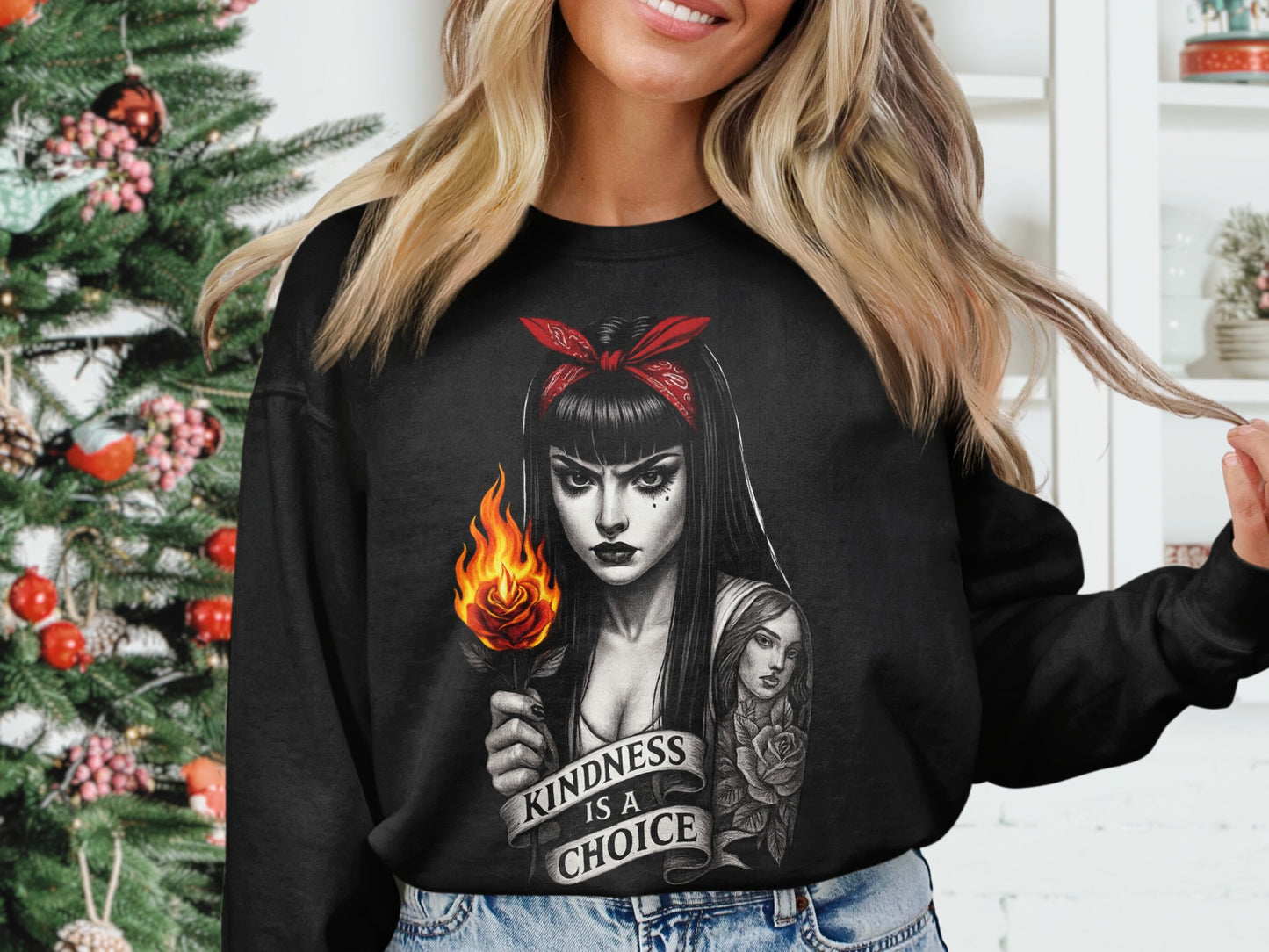 Kindness Is A Choice Graphic Sweatshirt product type