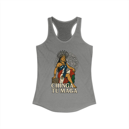 Chinga Tu Maga Tank Top with Bold Patriotic Design