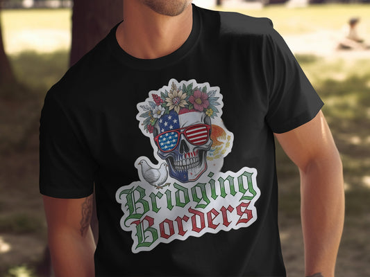 Bridging Borders Skull Art T-shirt product
