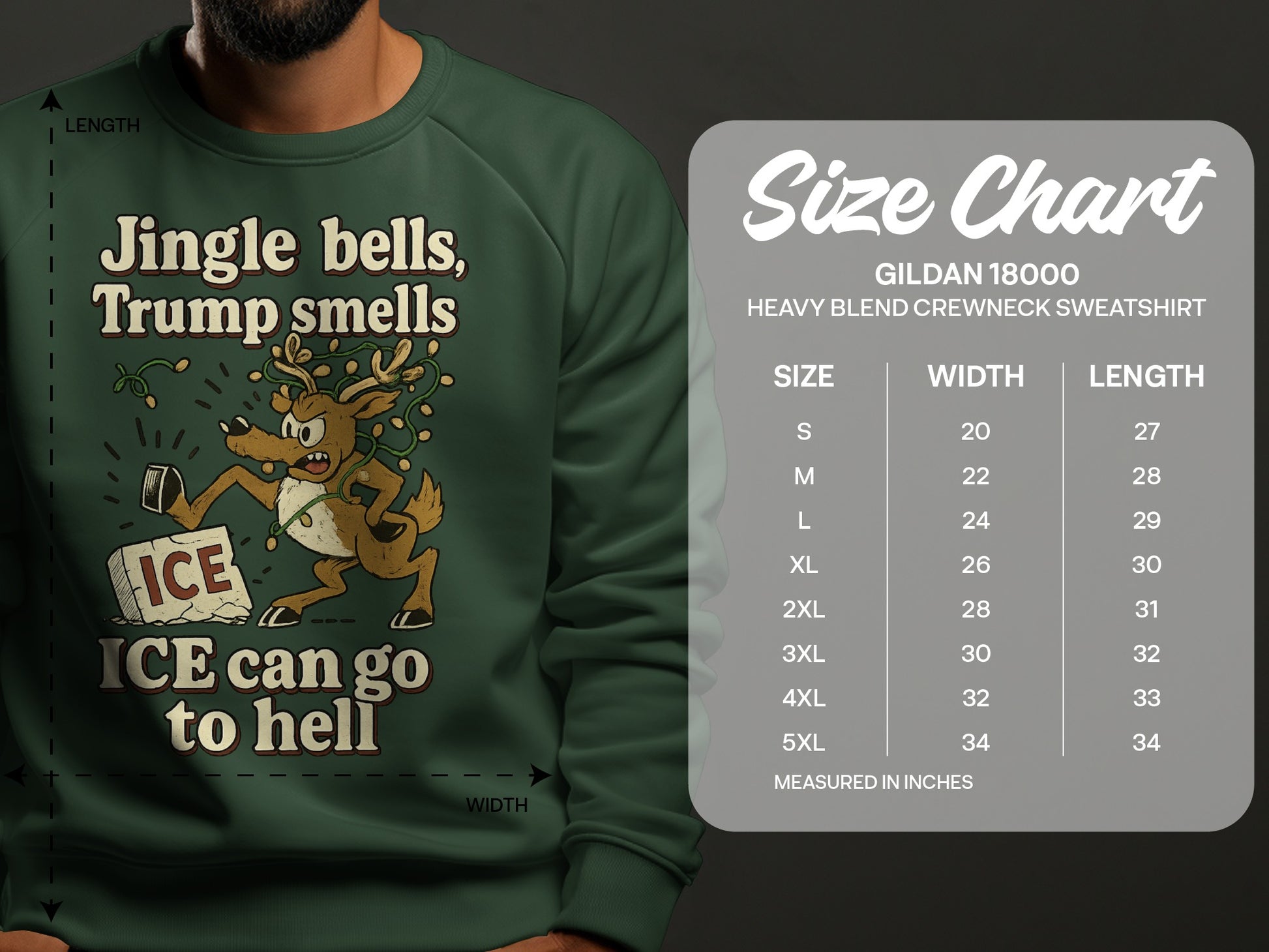 Jingle Bells Trump Smells Funny Holiday Sweatshirt