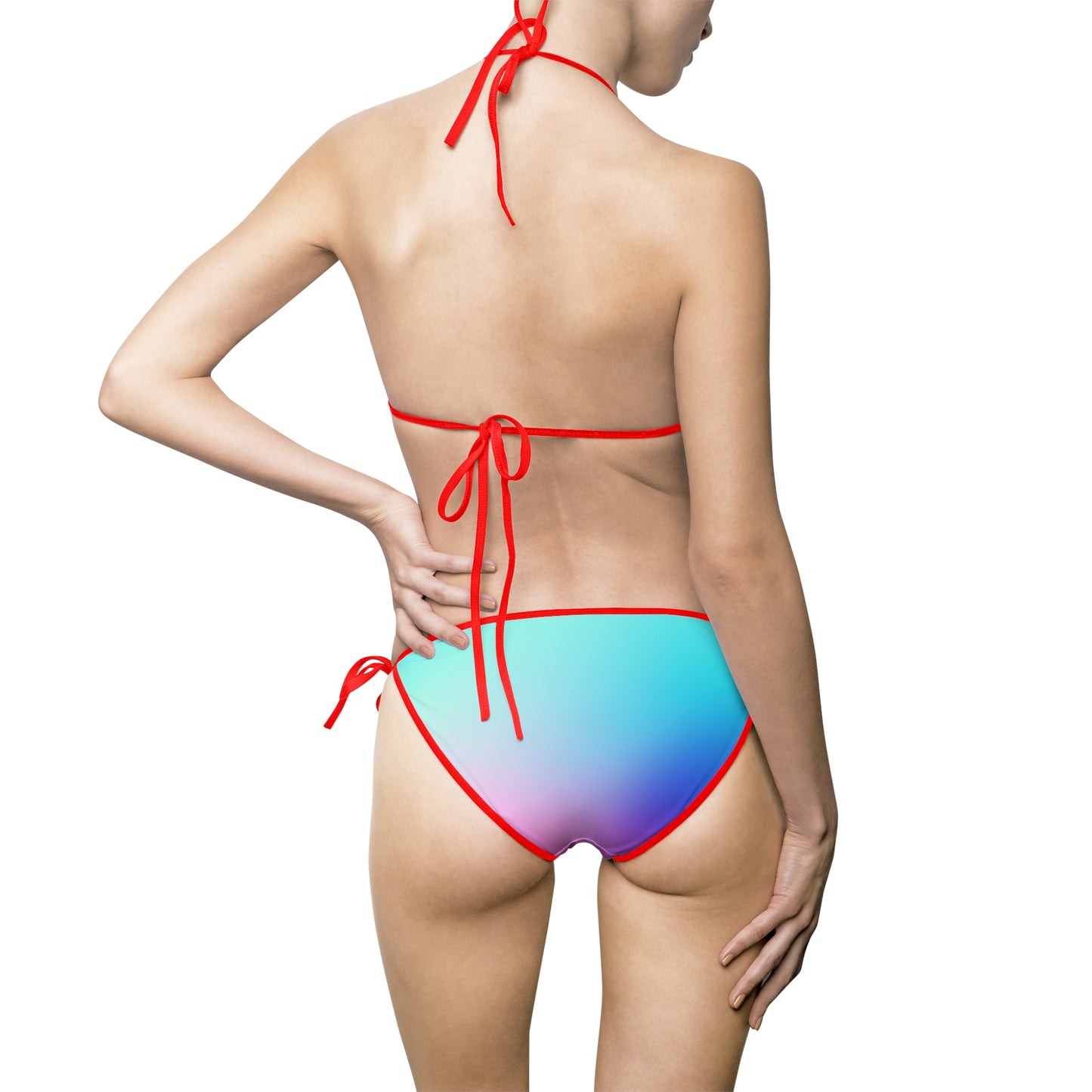 Pride Love Women's Bikini Swimsuit - AOP, Rainbow Swimwear, Summer Swim, LGBTQ+ Beachwear, Fun in the Sun