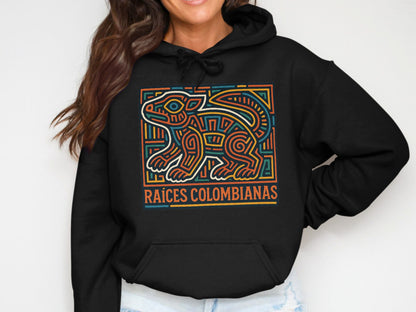Raíces Colombianas Lizard Print Hooded Sweatshirt product type