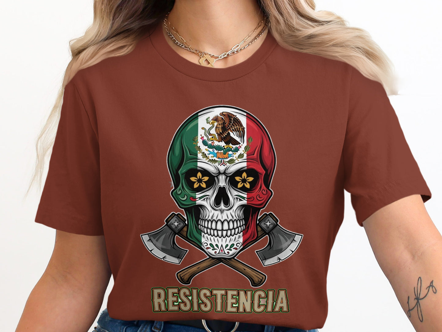 Resistencia Skull with Axes Graphic T-Shirt product