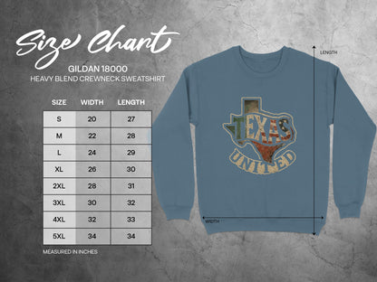 Texas Themed Gildan 18000 Heavy Blend Sweatshirt product