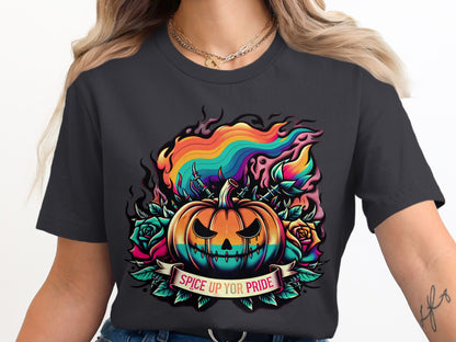 Spice Up Your Pride Colorful Pumpkin T Shirt product