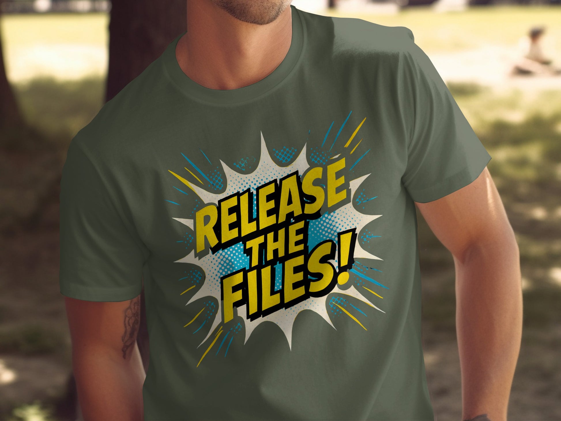 Release The Files Comic Style T-shirt product