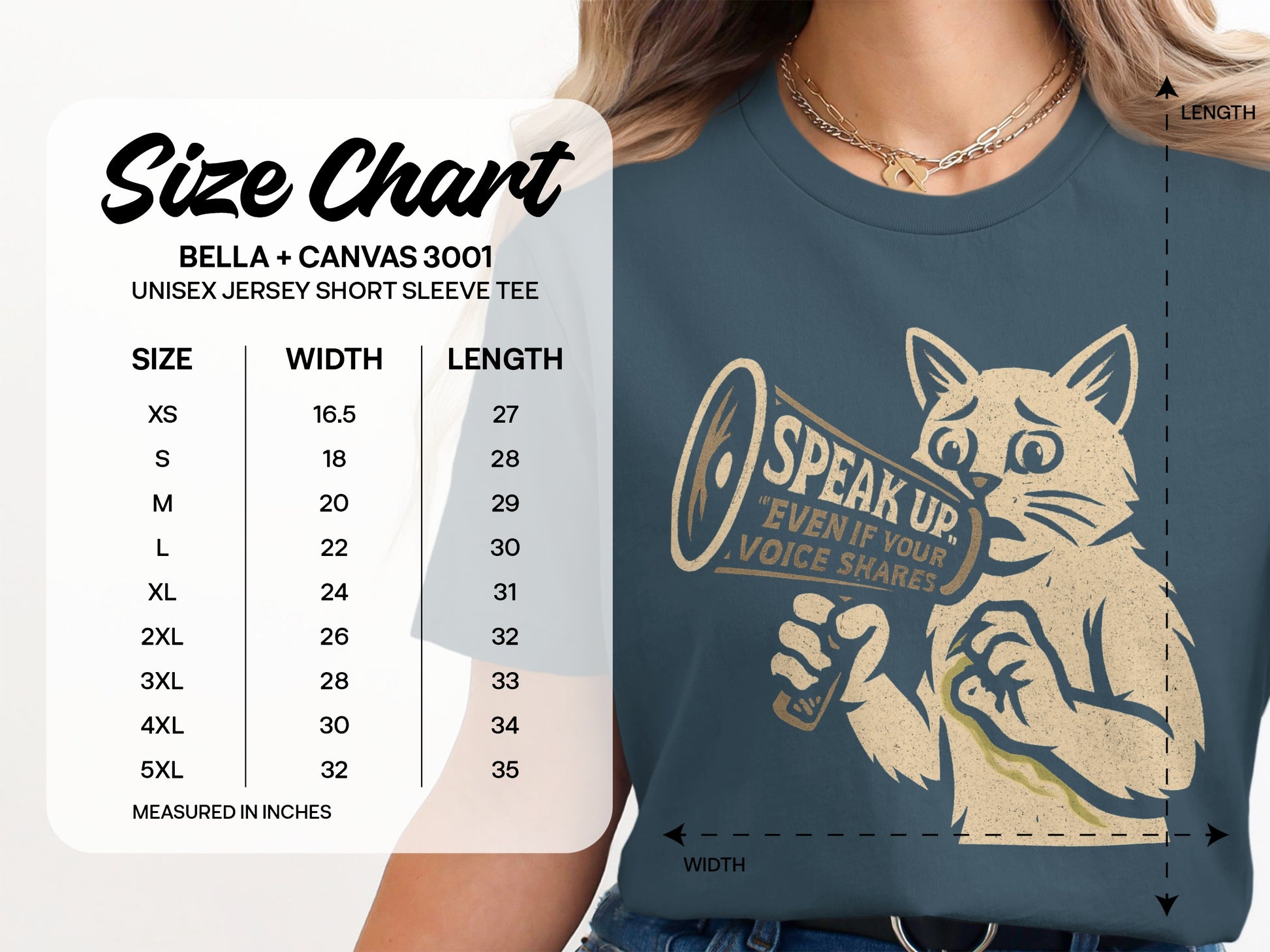 Speak Up Cat Graphic Unisex Jersey Short Sleeve Tee