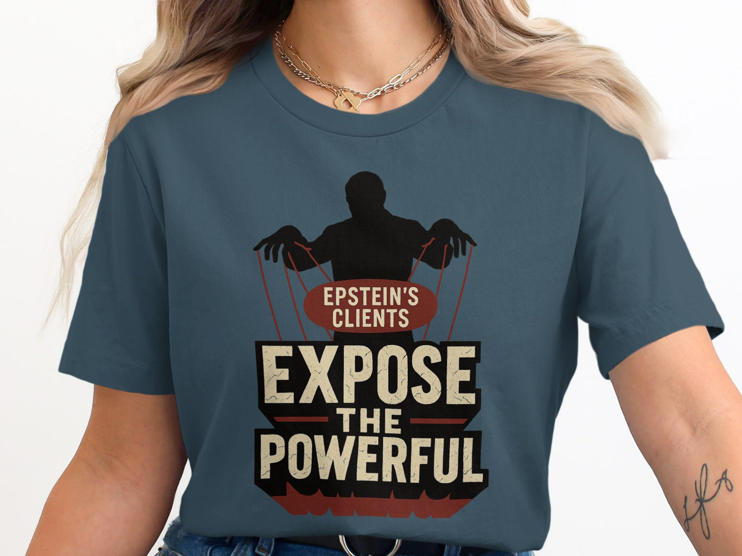 Epstein's Clients Expose The Powerful T-shirt product type