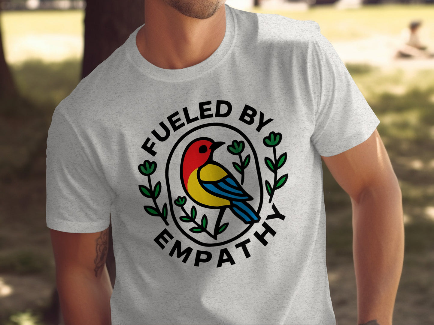 Fueled by Empathy Bird Art Print T-shirt product type