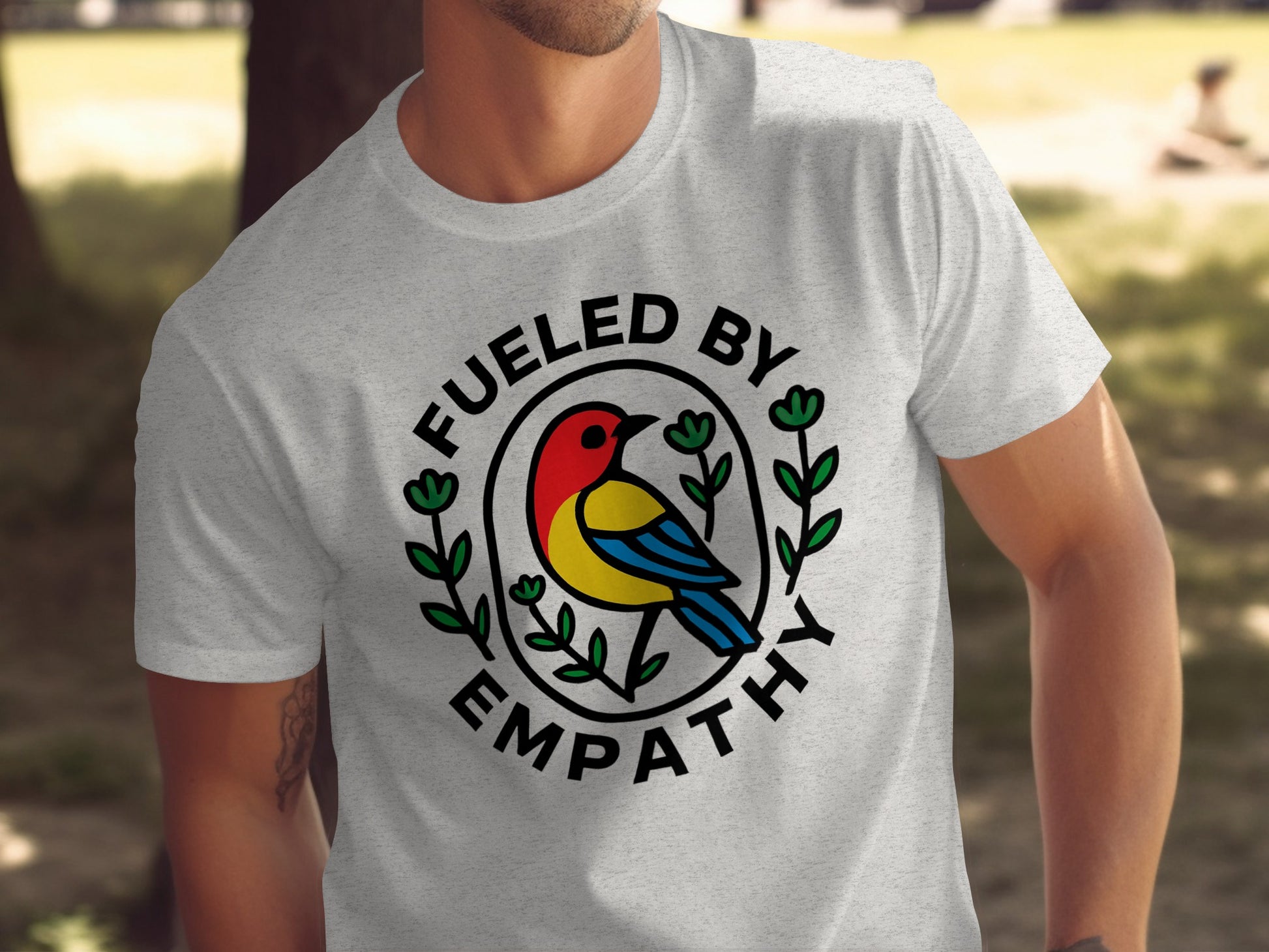Fueled by Empathy Bird Art Print T-shirt product type