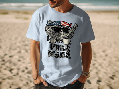 Patriotic Design Fuck MAGA Bold Statement T-shirt product