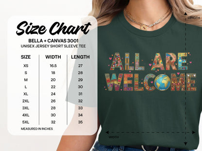 All Are Welcome Inspirational Unisex T-shirt