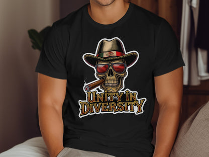 Unity in Diversity Skull with Hat T-shirt product