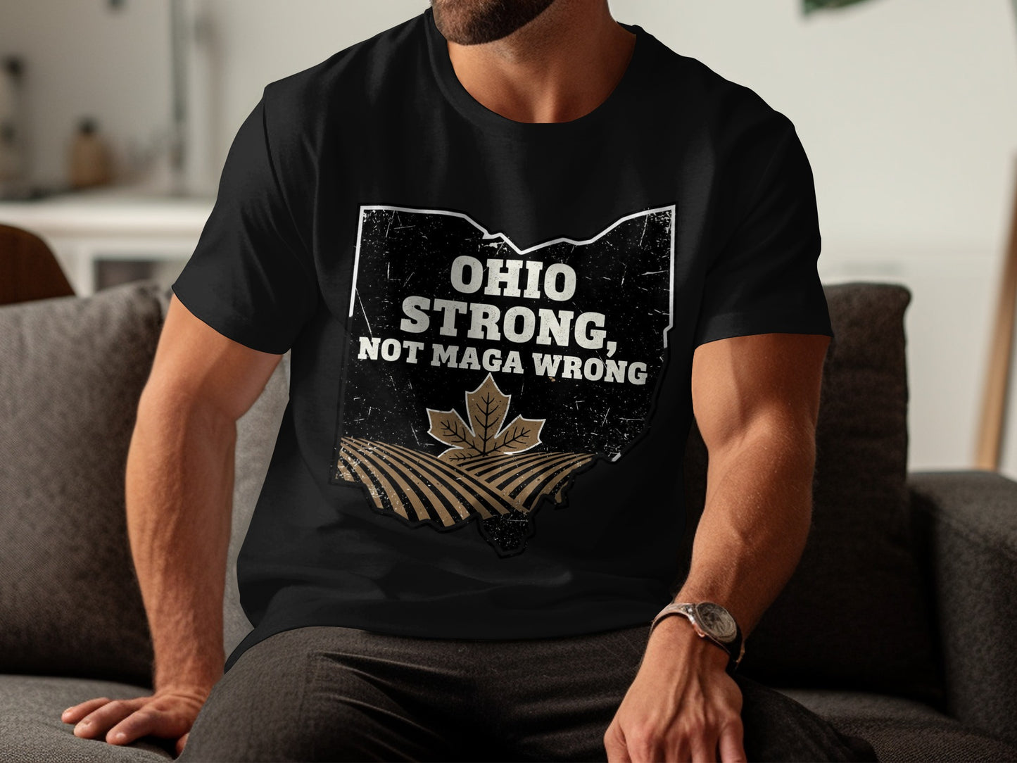 Ohio Strong Not Maga Wrong Graphic Tshirt product type