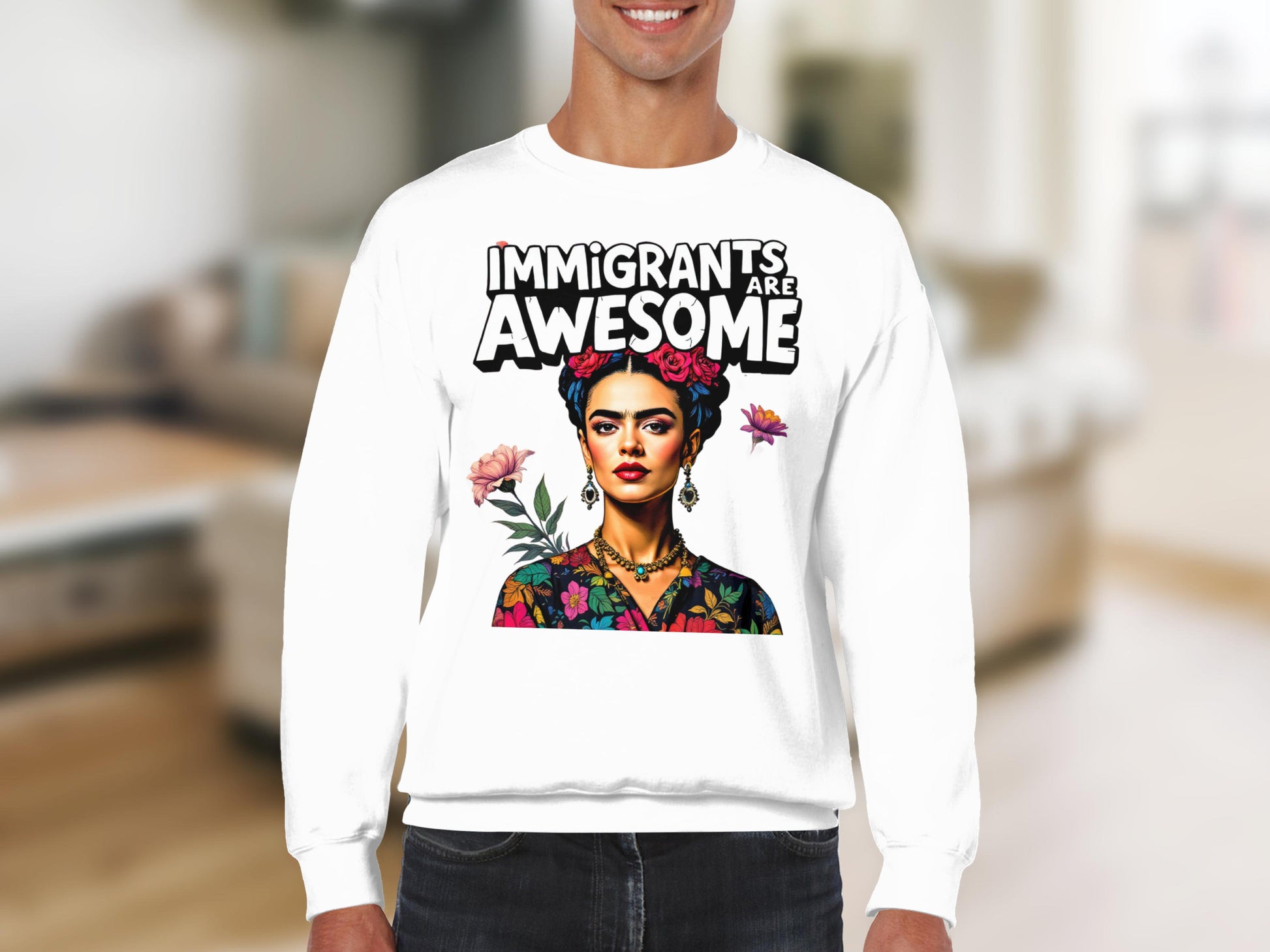 Immigrants Are Awesome Graphic Sweatshirt product type
