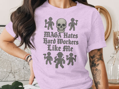 MAGA Hates Hard Workers Like Me Graphic Tee