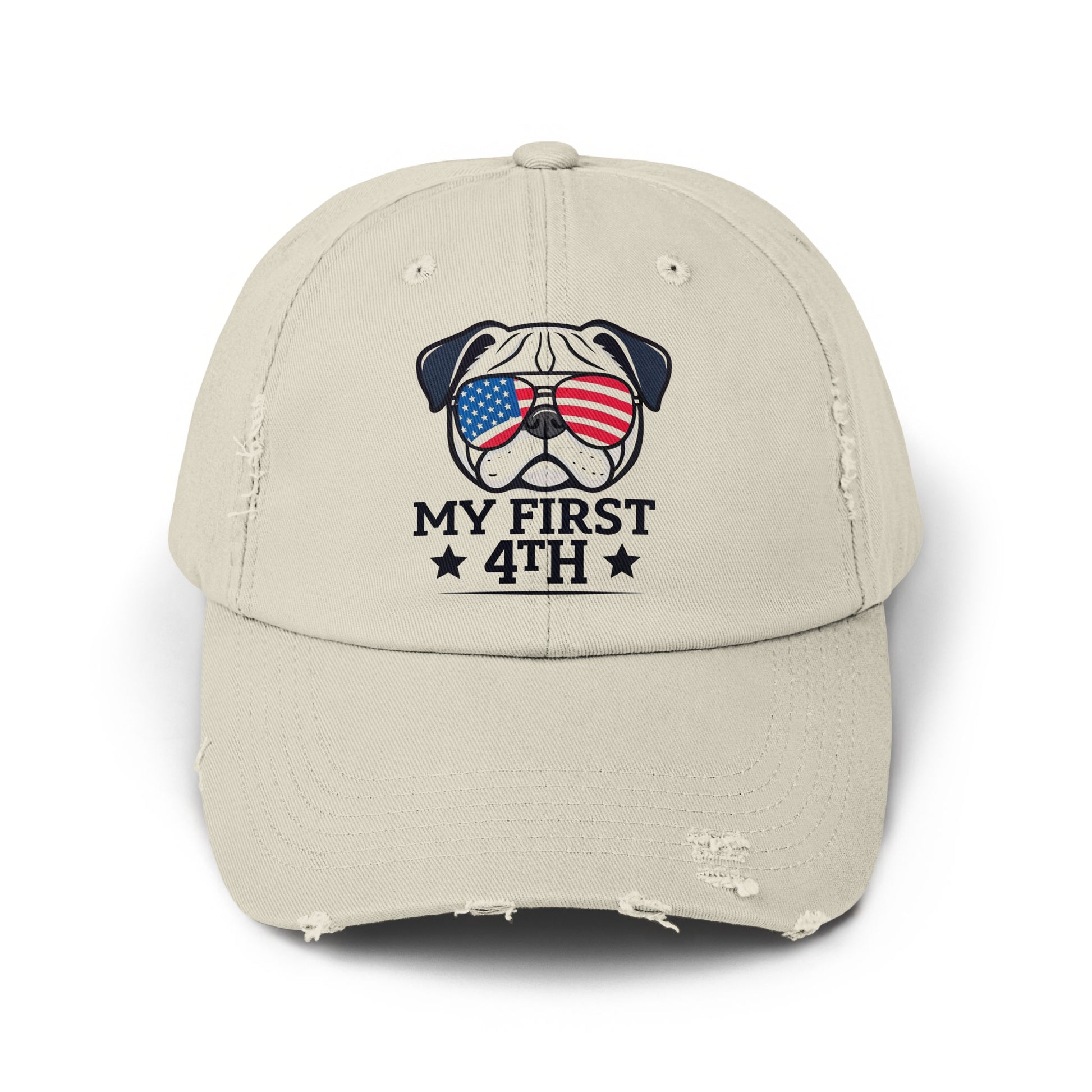My First 4th American Flag Pug Design Hat product