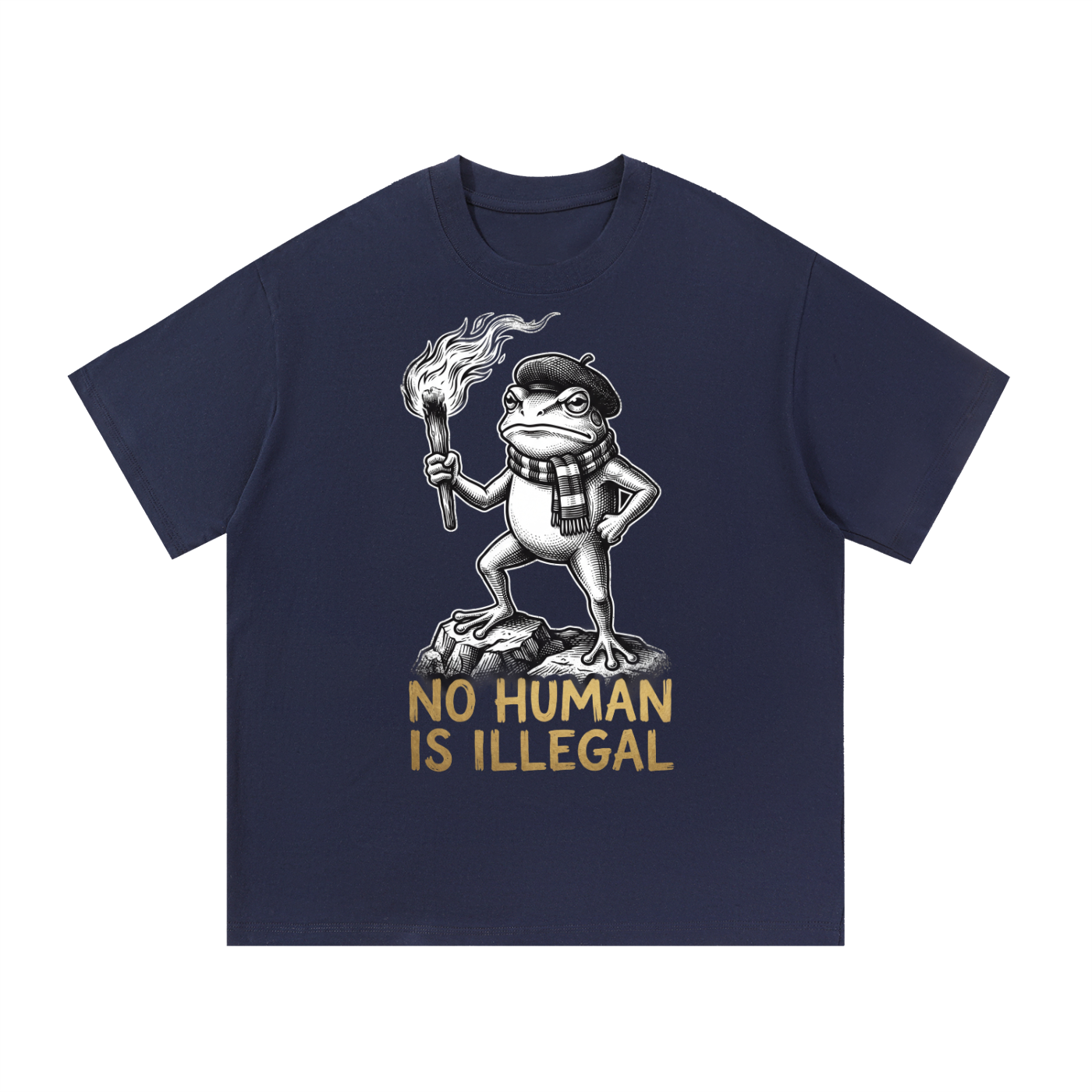 NO Human is Illegal Tee |Essential Cotton T-Shirt