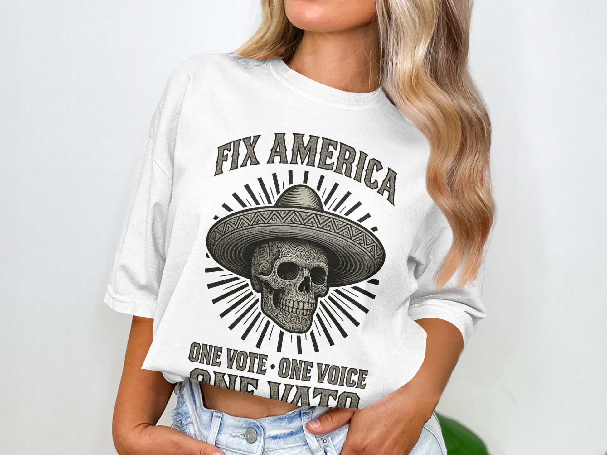 Fix America One Vote One Voice One Vato Graphic Tee