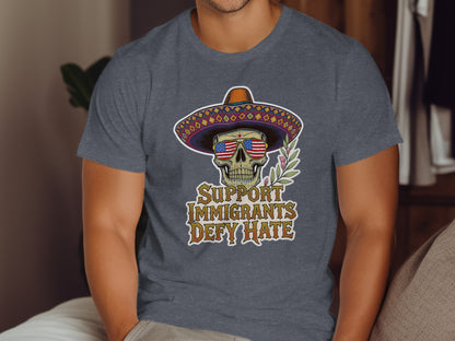Support Immigrants Defy Hate Graphic T-Shirt product