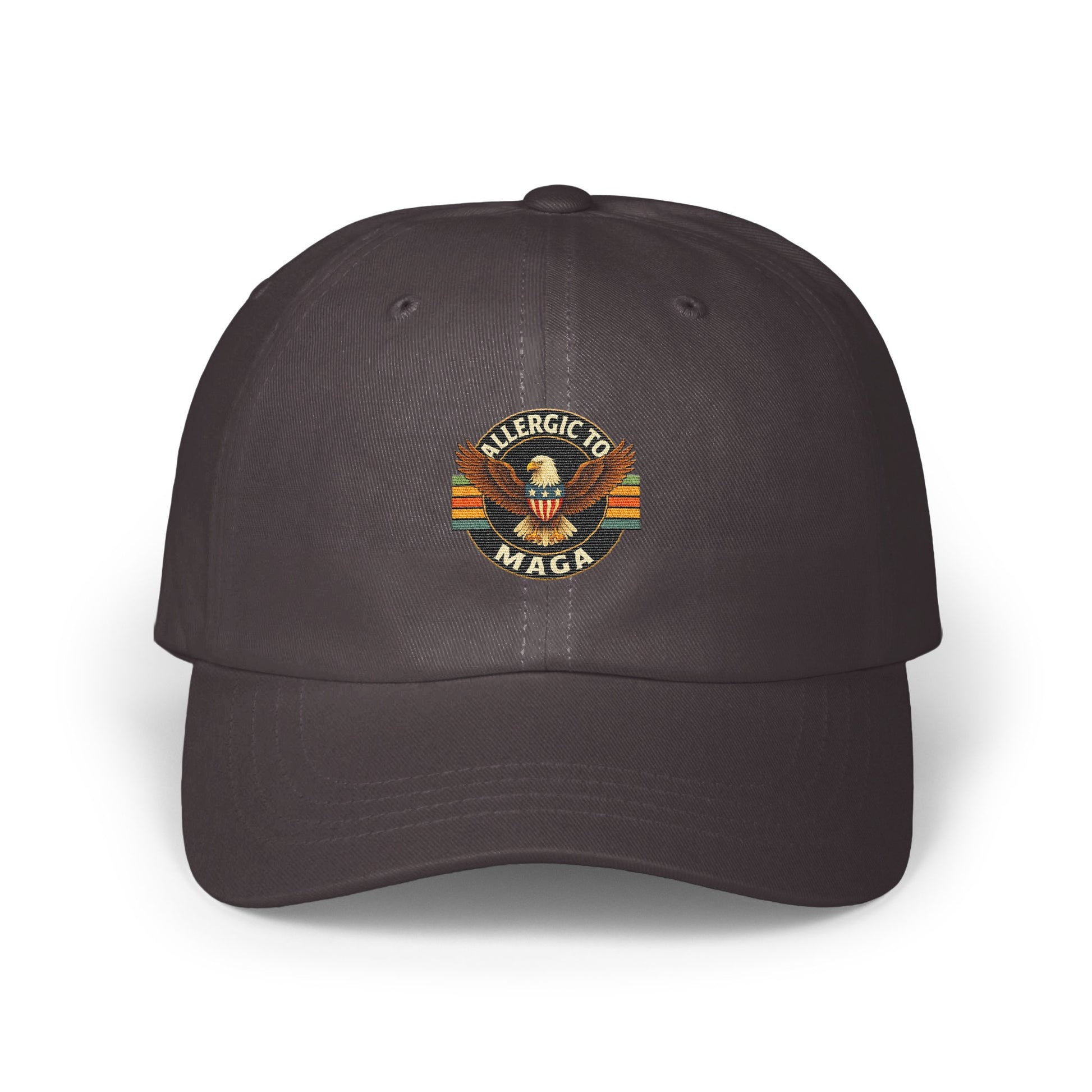 Allergic To MAGA Embroidered Black Hat product