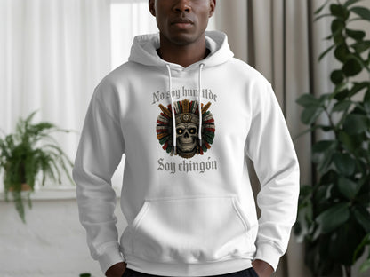 No soy humilde Soy chingón Skull Hoodie product type
