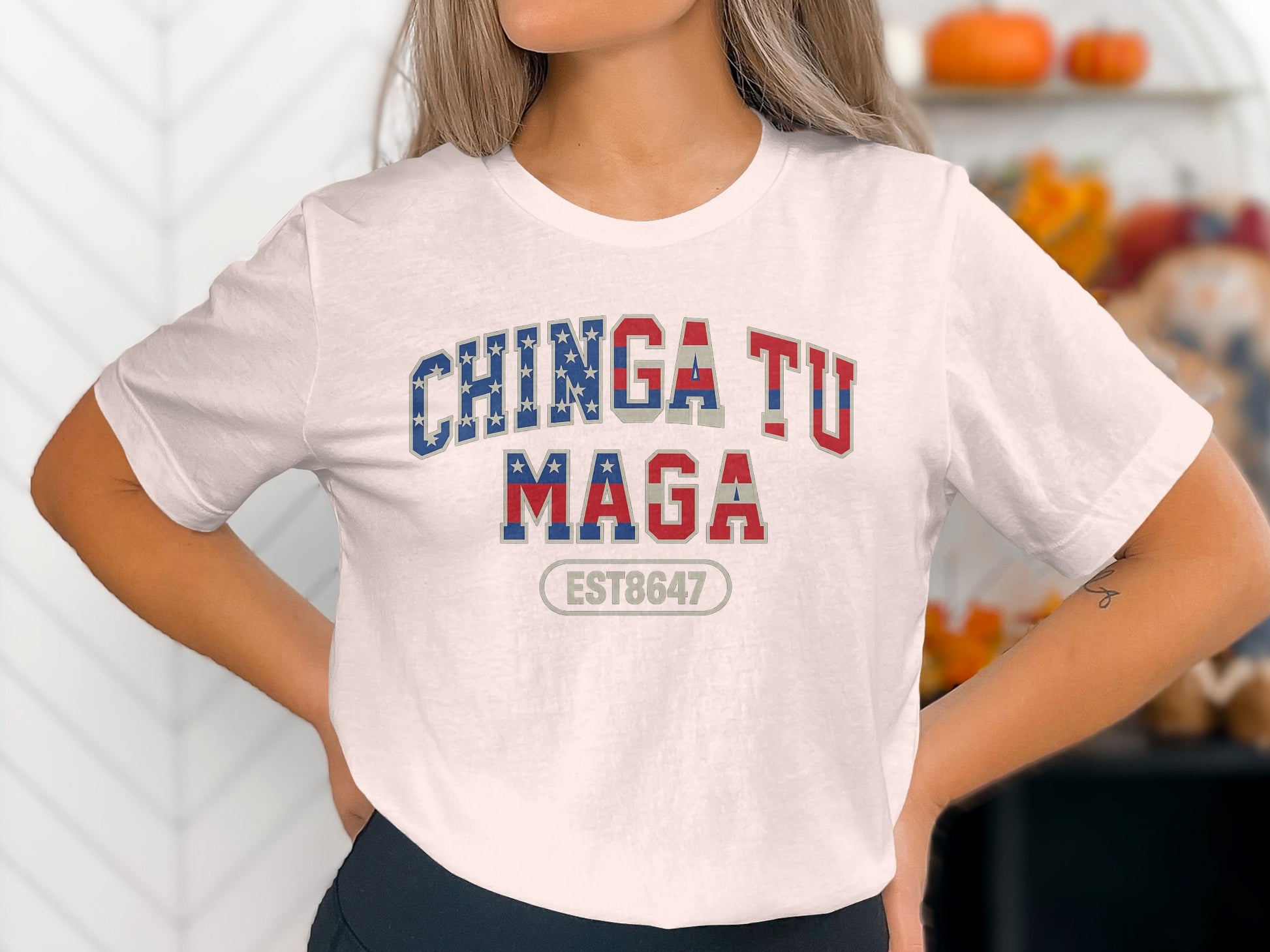 Chinga Tu Maga Graphic Tee with Est8647 Design