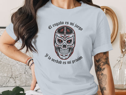 Skull Design El Engaño Es Mi Juego Printed product