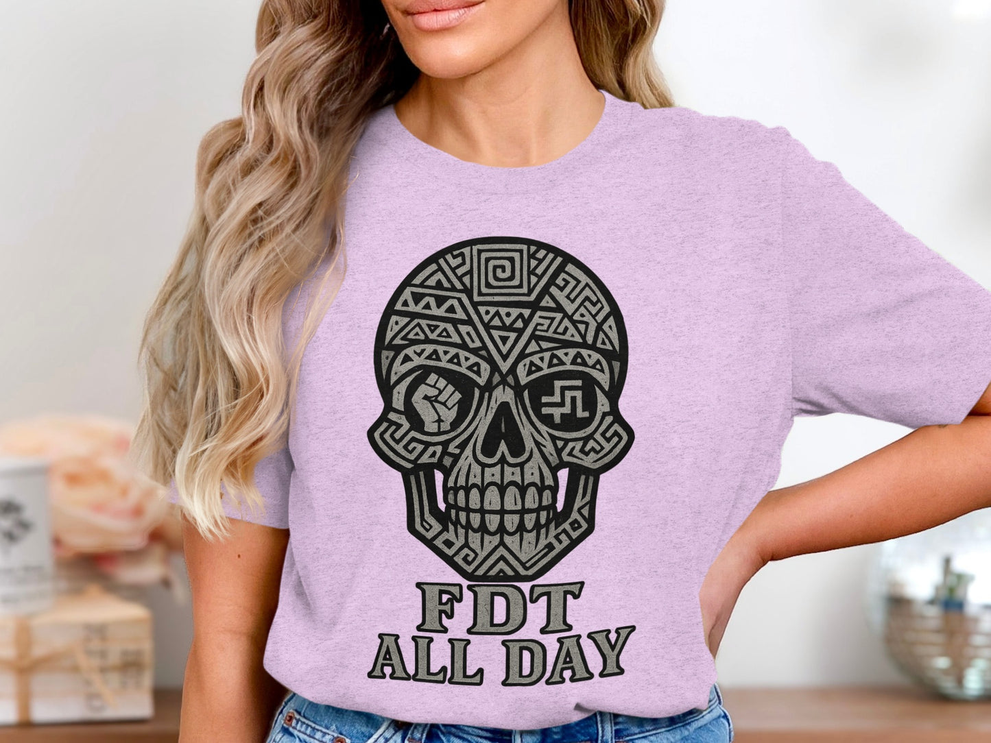 FDT All Day Skull Graphic Short Sleeve Shirt