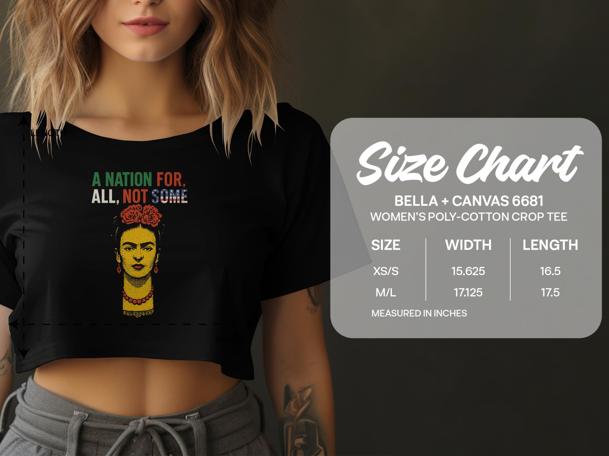 A NATION FOR ALL NOT SOME Bella Canvas 6681 product