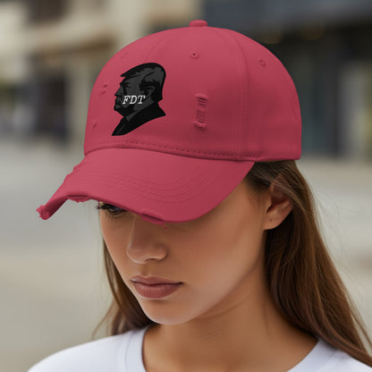 Vintage Style FDT Design Red Baseball Cap product type