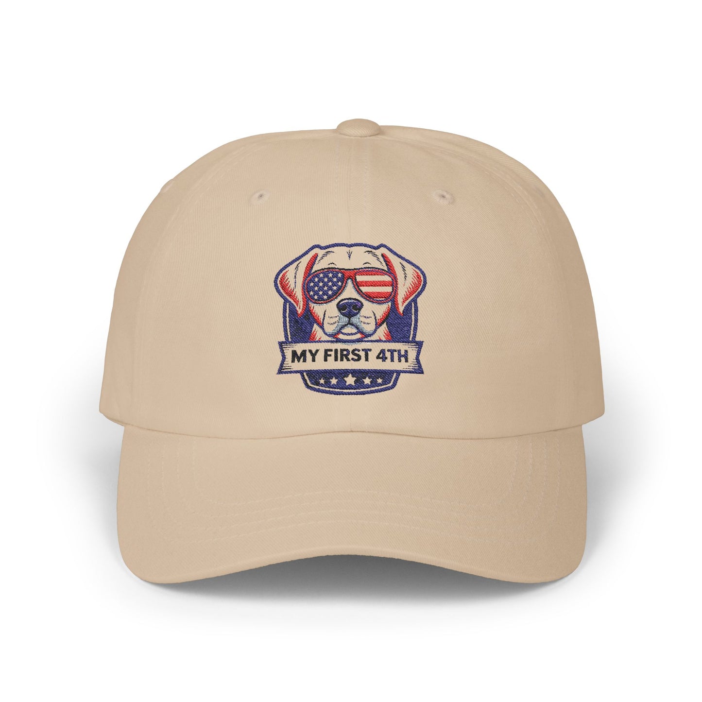 Patriotic Dog Dad Cap - My First 4th of July Headwear