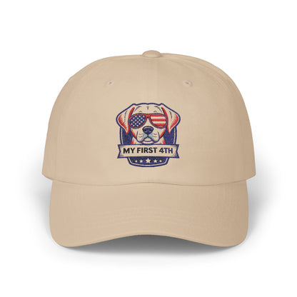 Patriotic Dog Dad Cap - My First 4th of July Headwear