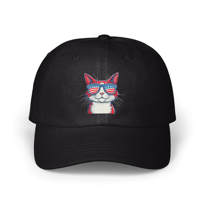 Patriotic Cat with Sunglasses Design Hat product