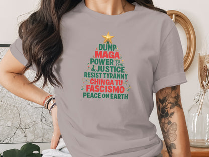 Dump MAGA Power To The Justice Resist Tyranny Shirt