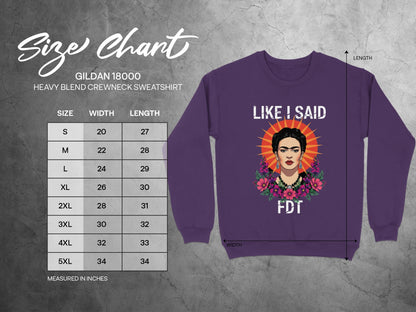 Like I Said FDT Design on Heavy Blend Crewneck