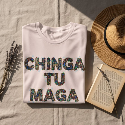 Chinga Tu Maga Graphic Statement Tee for Fashion Enthusiasts