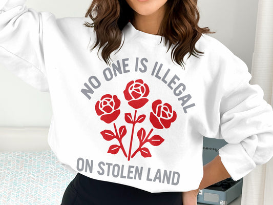No One is Illegal On Stolen Land Long Sleeve product