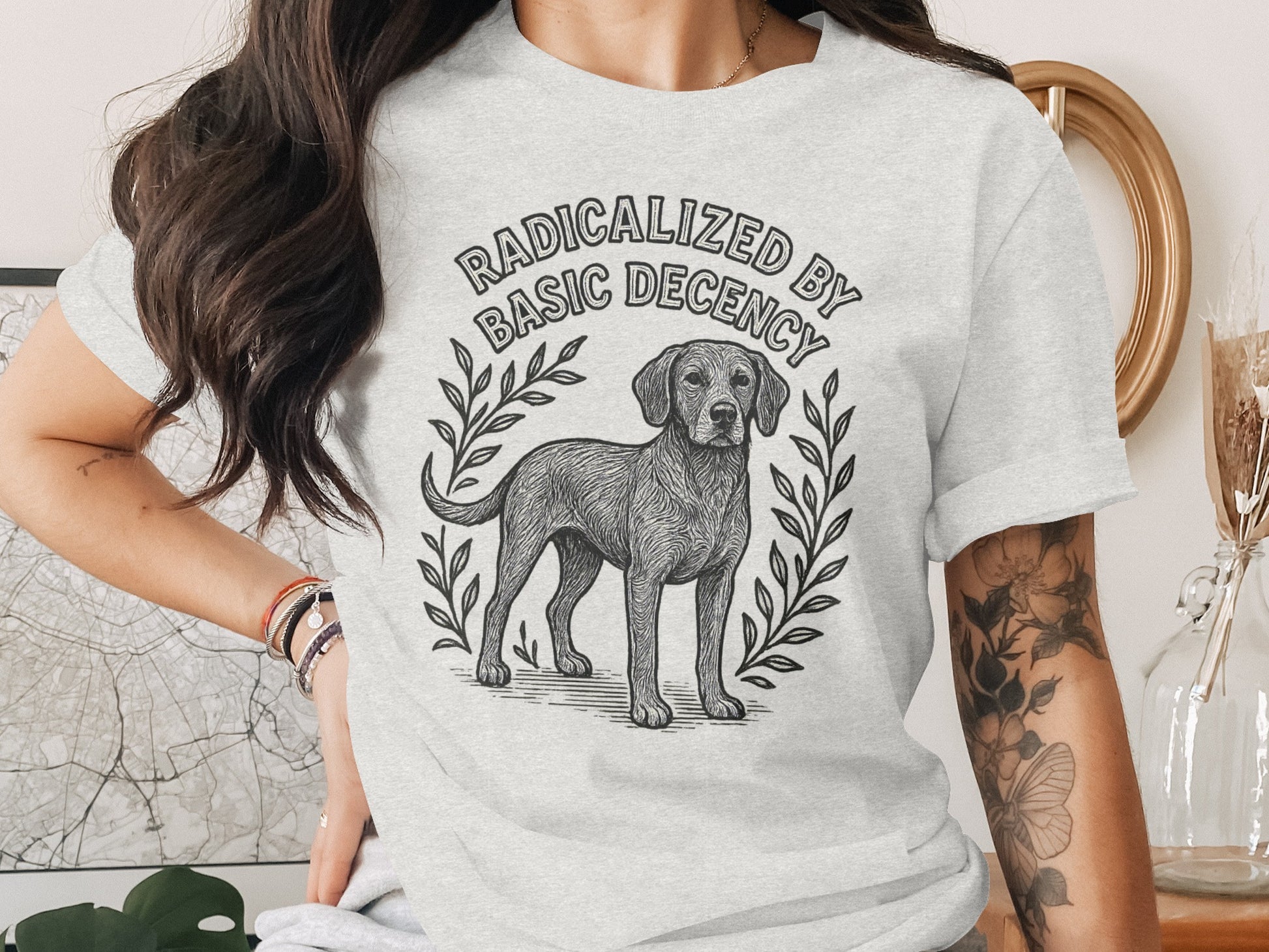 Radicalized by Basic Decency Printed T-Shirt product type