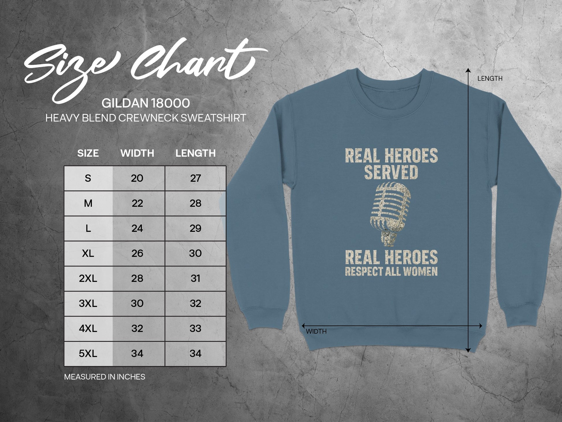 Real Heroes Served Real Heroes Respect All Women Sweatshirt