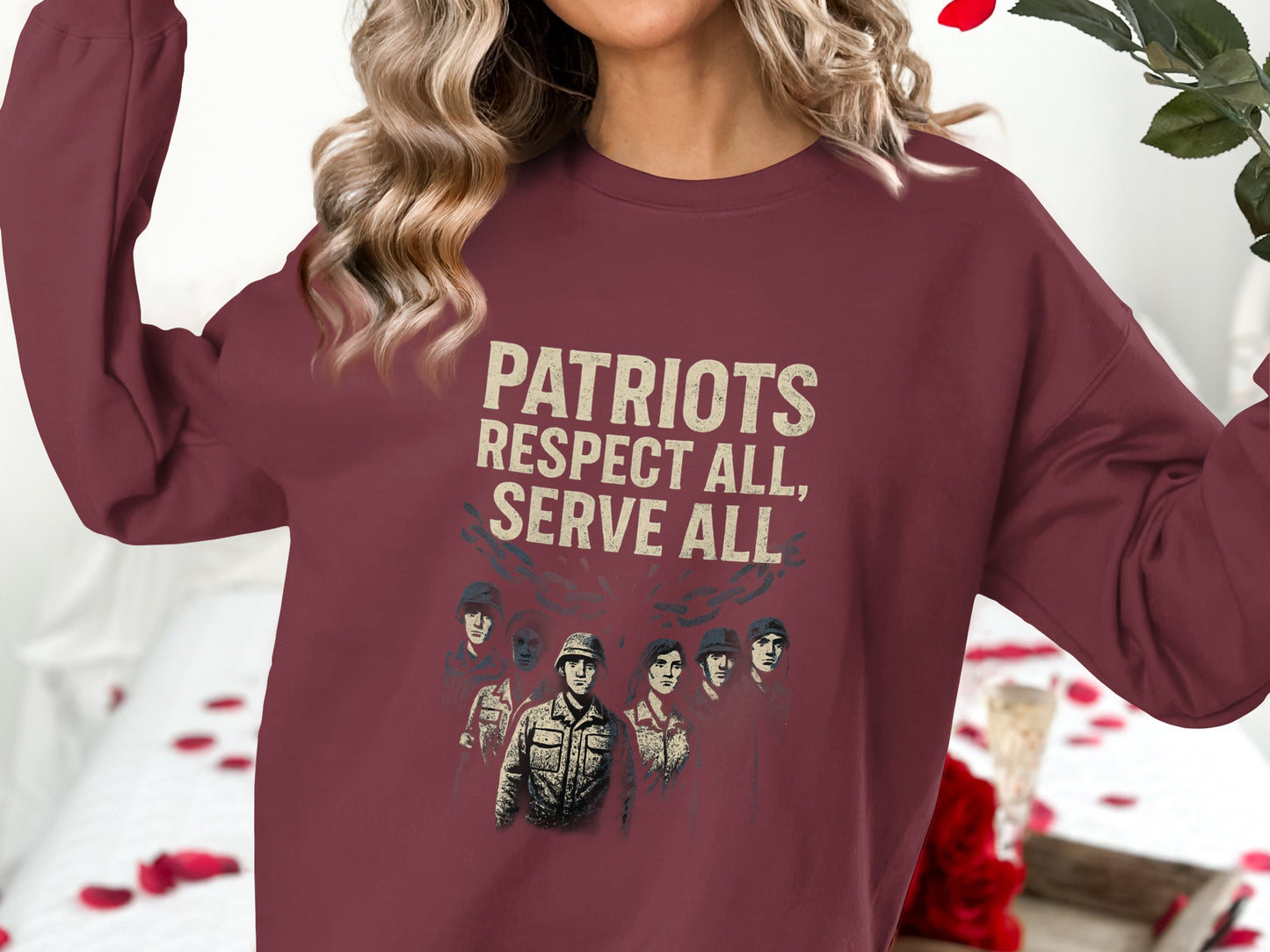 Patriots Respect All Serve All Sweatshirt product