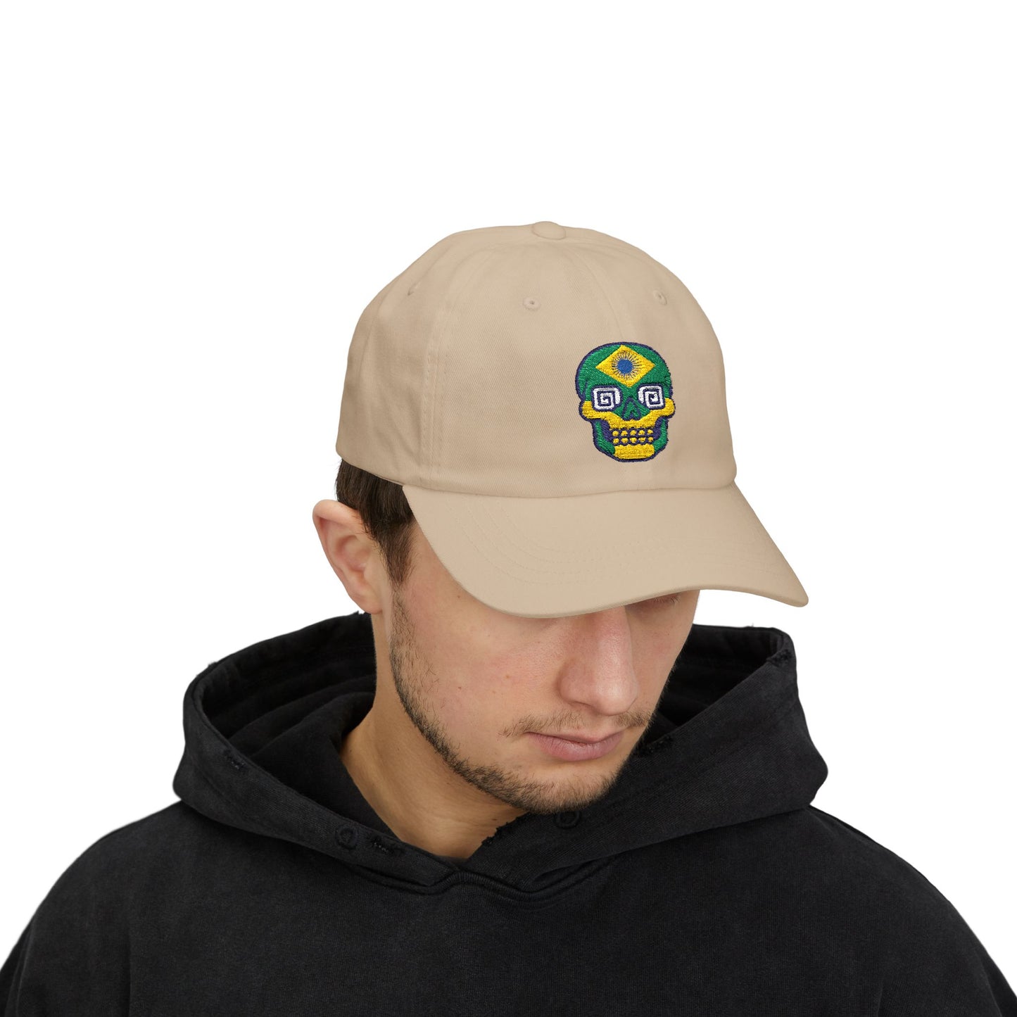 Colorful Skull Classic Dad Cap - Trendy Summer Hat for Music Festivals, Beach Days, Casual Outings, Unique Gift for Him, Adjustable Snapback