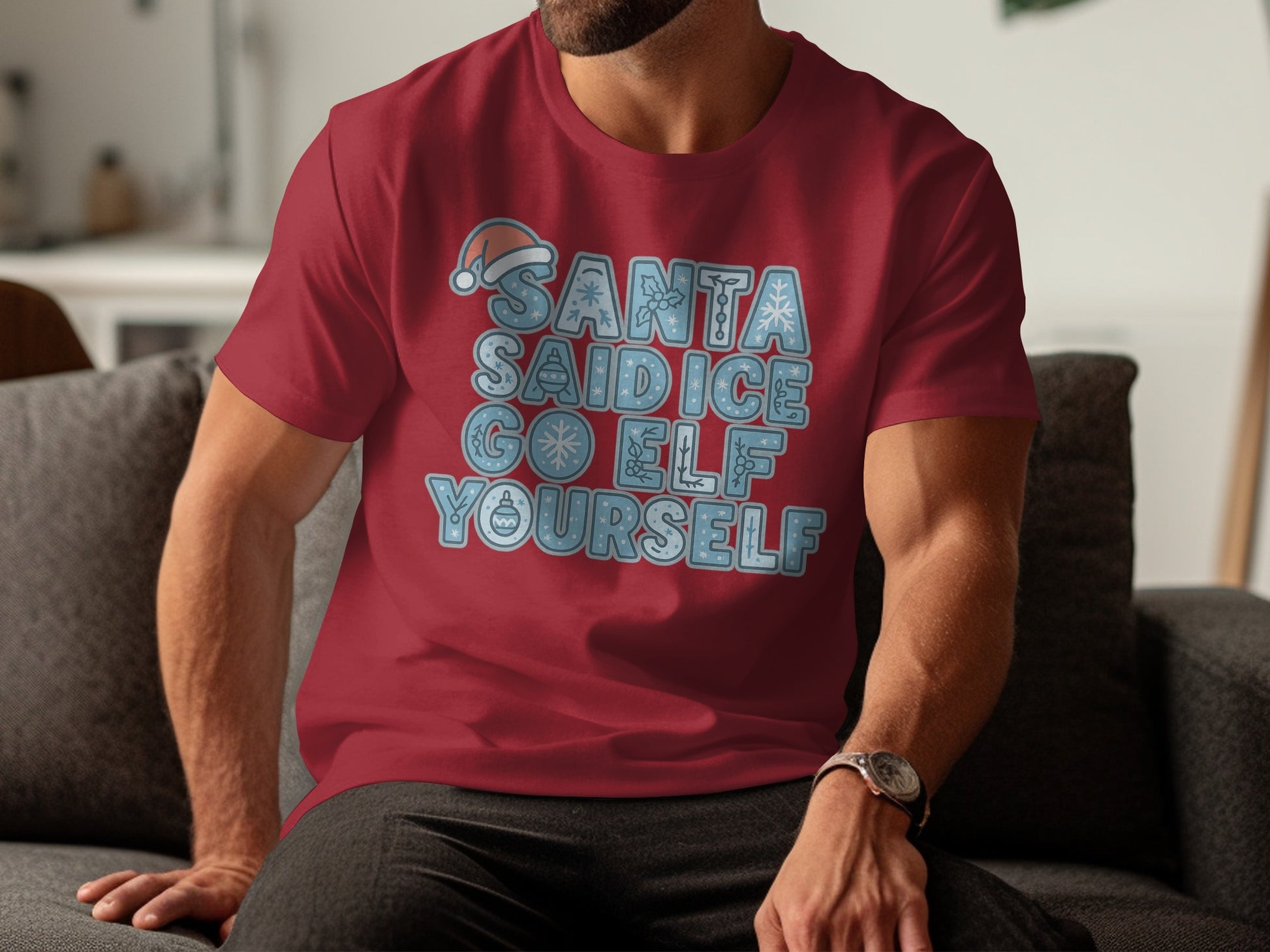 Santa Said I See Go Elf Yourself Graphic Tee